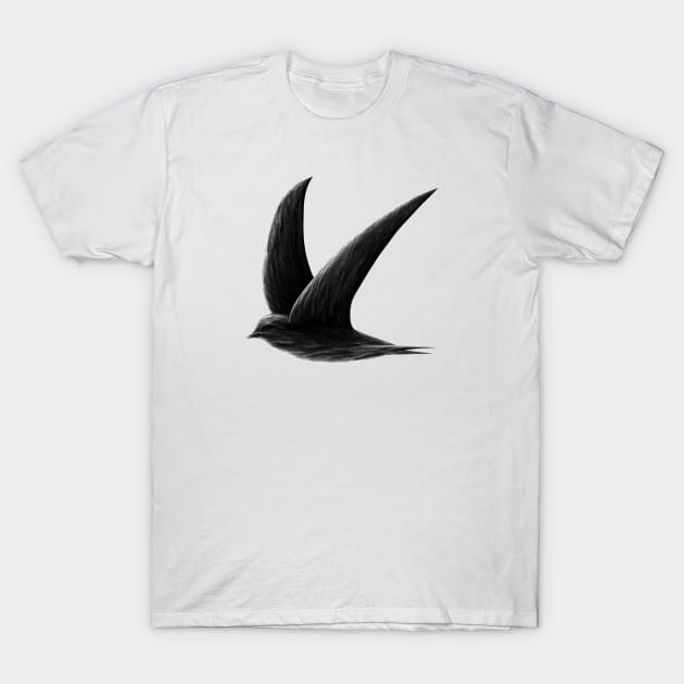 Swift bird design T-Shirt by human_antithesis